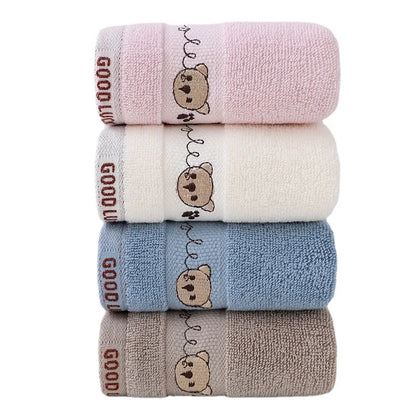 Serviettes De Bain Pour Bébé en Coton / Gant de Toilette – Motif Ourson